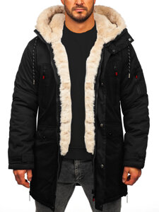 Chaqueta parka de invierno para hombre negro Bolf 5M3123