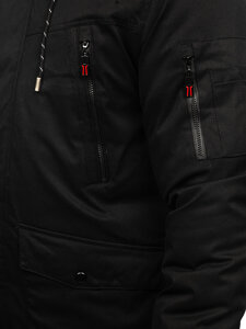 Chaqueta parka de invierno para hombre negro Bolf 5M3123