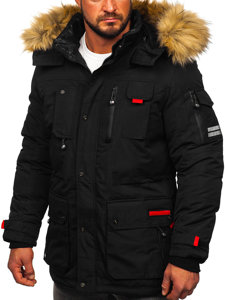 Chaqueta parka de invierno para hombre negro Bolf 5M791