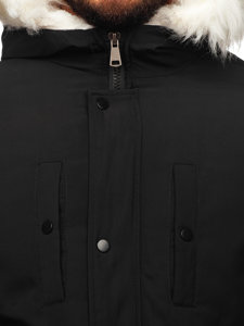 Chaqueta parka de invierno para hombre negro Bolf JP5832