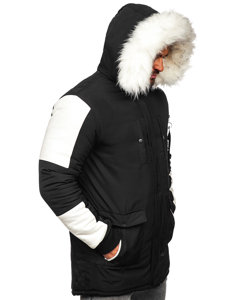 Chaqueta parka de invierno para hombre negro Bolf JP5832