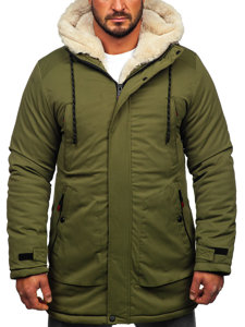 Chaqueta parka de invierno para hombre verde Bolf 22M52