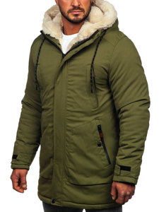 Chaqueta parka de invierno para hombre verde Bolf 22M52