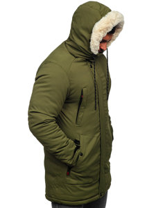 Chaqueta parka de invierno para hombre verde Bolf 22M52