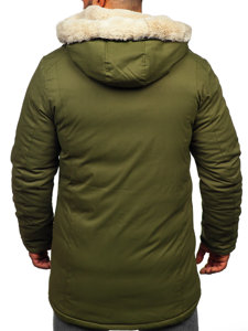 Chaqueta parka de invierno para hombre verde Bolf 22M52