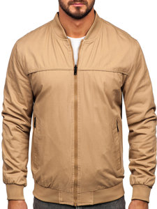 Chaqueta reversible de entretiempo bomber para hombre camel Bolf 84M3005