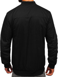 Chaqueta reversible de entretiempo bomber para hombre negro Bolf 84M3005