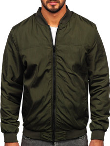 Chaqueta reversible de entretiempo bomber para hombre negro Bolf 84M3005