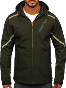 Chaqueta softshell de entretiempo para hombre caqui Bolf HSS037