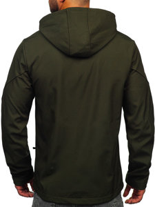 Chaqueta softshell de entretiempo para hombre caqui Bolf HSS037