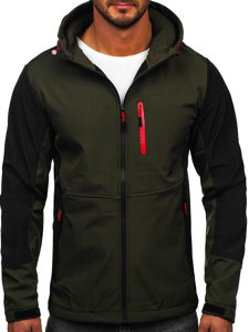 Chaqueta softshell de entretiempo para hombre caqui Bolf HSS039