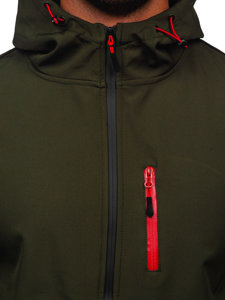 Chaqueta softshell de entretiempo para hombre caqui Bolf HSS039