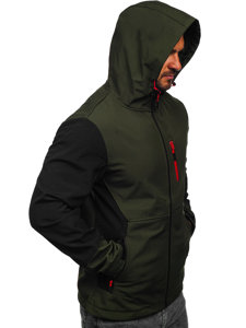 Chaqueta softshell de entretiempo para hombre caqui Bolf HSS039