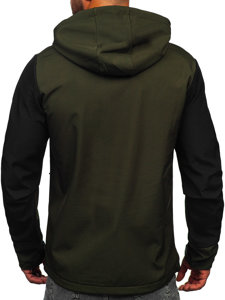 Chaqueta softshell de entretiempo para hombre caqui Bolf HSS039