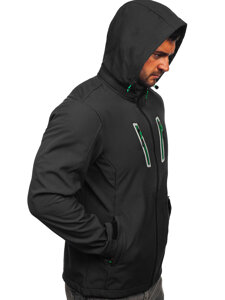 Chaqueta softshell de entretiempo para hombre grafito Bolf HSS036