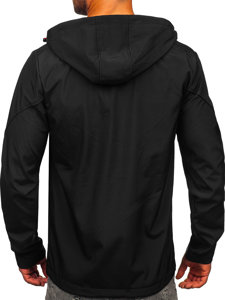 Chaqueta softshell de entretiempo para hombre negro Bolf HSS037