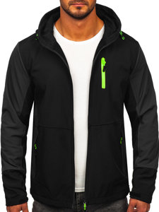 Chaqueta softshell de entretiempo para hombre negro Bolf HSS039