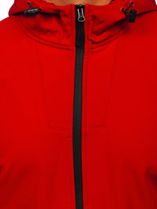 Chaqueta softshell de entretiempo para hombre rojo Bolf HM187