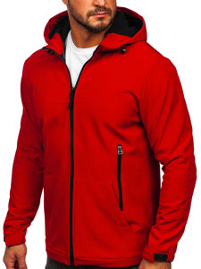 Chaqueta softshell de entretiempo para hombre rojo Bolf HM187