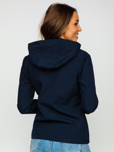 Chaqueta softshell de entretiempo para mujer azul oscuro Bolf HD183