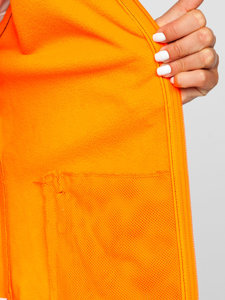 Chaqueta softshell de entretiempo para mujer color negro y naranja Bolf HH018