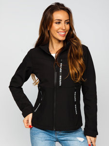 Chaqueta softshell de entretiempo para mujer negro Bolf HD180