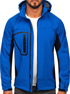 Chaqueta softshell para hombre azul Bolf T019