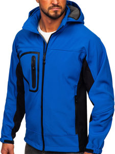 Chaqueta softshell para hombre azul Bolf T019