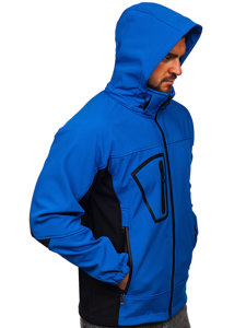 Chaqueta softshell para hombre azul Bolf T019