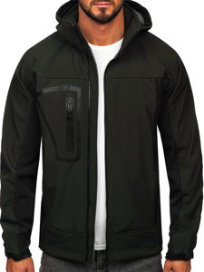 Chaqueta softshell para hombre caqui Bolf T019