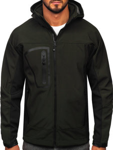 Chaqueta softshell para hombre caqui Bolf T019