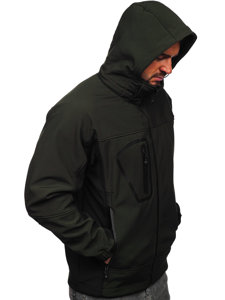 Chaqueta softshell para hombre caqui Bolf T019