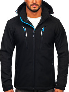 Chaqueta softshell para hombre color negro Denley WX010