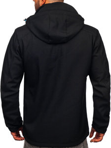 Chaqueta softshell para hombre color negro Denley WX010