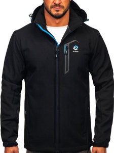 Chaqueta softshell para hombre color negro Denley WX062