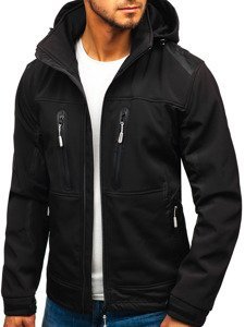 Chaqueta softshell para hombre negra Bolf A6603