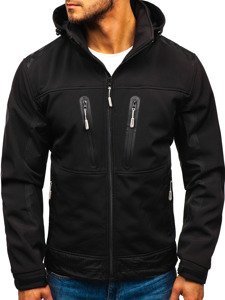 Chaqueta softshell para hombre negra Bolf A6603