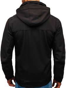 Chaqueta softshell para hombre negra Bolf A6603