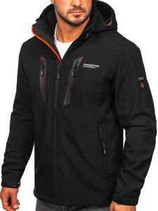 Chaqueta softshell para hombre negro-rojo Bolf WX086A