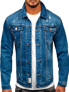 Chaqueta vaquera para hombre azul Bolf MJ500B