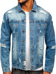 Chaqueta vaquera para hombre azul claro Bolf MJ501BC