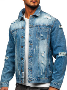 Chaqueta vaquera para hombre azul claro Bolf MJ501BC