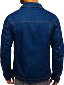 Chaqueta vaquera para hombre azul oscuro Bolf 1110