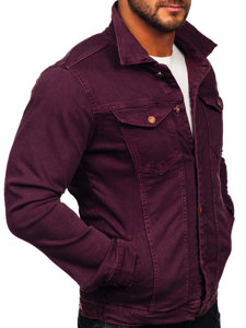 Chaqueta vaquera para hombre burdeos Bolf 200