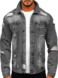 Chaqueta vaquera para hombre gris Bolf MJ501G