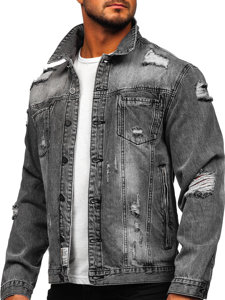 Chaqueta vaquera para hombre gris Bolf MJ501G