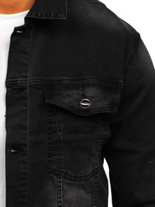 Chaqueta vaquera para hombre negra Bolf MJ506N