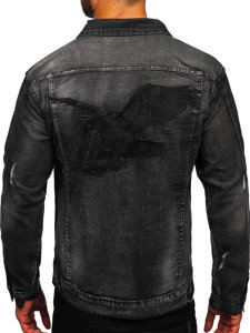 Chaqueta vaquera para hombre negra Bolf MJ507N