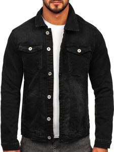 Chaqueta vaquera para hombre negro Bolf 200