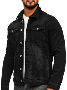 Chaqueta vaquera para hombre negro Bolf 200